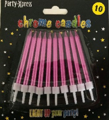 Candles - Chrome Pink (10)