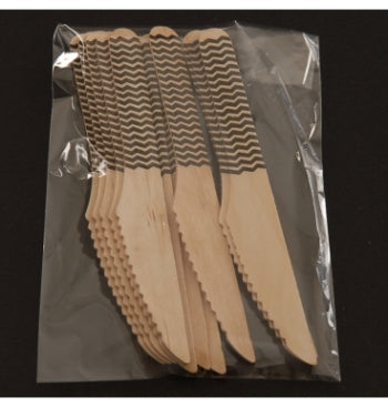 Wooden Knives Chevron Black (12)