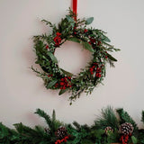 Door Wreath Foliage & Berries 45cm