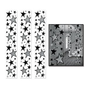 Party Panels Stars Silver 30.48x183cm (3)