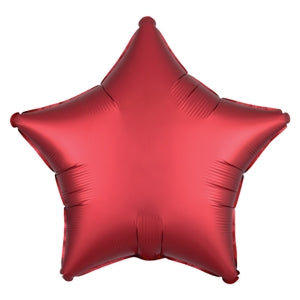 Foil Balloon Satin Luxe Sangria Star