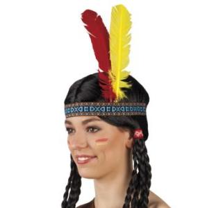 Indian Headband with 2 Feathers