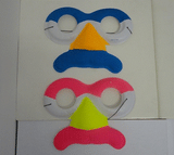 Mask Owl: Eyes & Nose - Blue/ Pink (12)