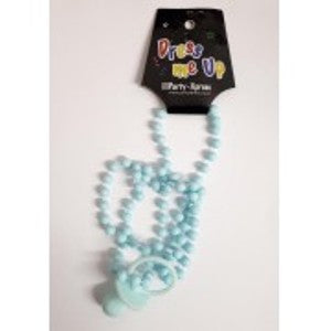 Bead Necklace with Dummy (Blue)
