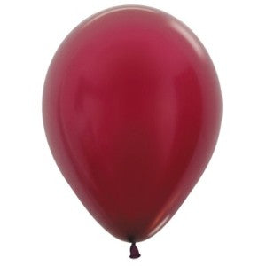 Balloon - Latex Metallic Pearl Burgundy