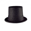 Top Hat Glitter Black
