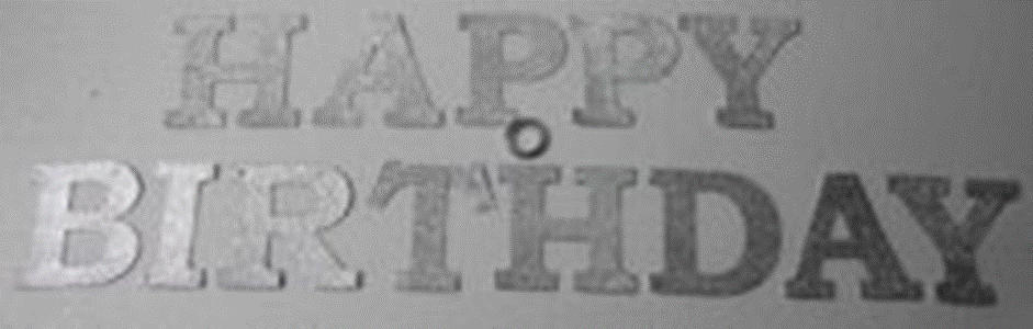 Letter Banner Happy Birthday Silver