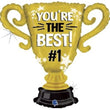 Foil Balloon Super Shape Trophy Youre the Best
