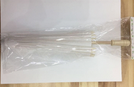 Paper Chinese Umbrella with Wooden Handle 30cm