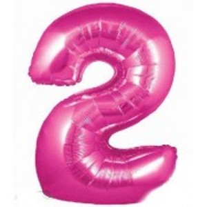 Foil Balloon Super Shape 2 Pink 34 inch