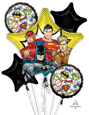 Foil Balloon Bouquet Justice League