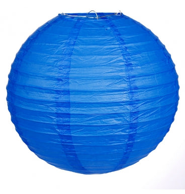 Lantern - Round Paper 30cm Royal Blue (3