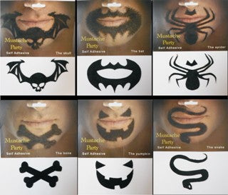 Moustache Tattoo packet of 12