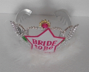 Tiara Bride to Be with Fur & Star