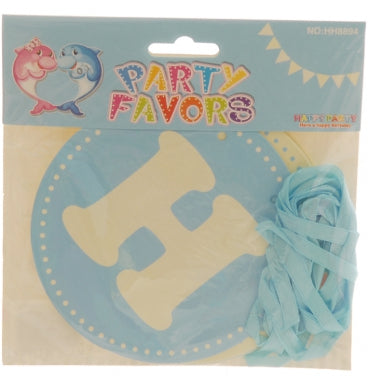 Bunting Happy Birthday Blue