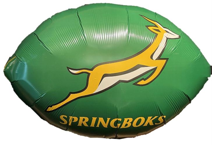 Foil Balloon Super Shape Springboks Rugby Ball