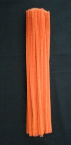 Chenille (Pipecleaner) 30cm Orange