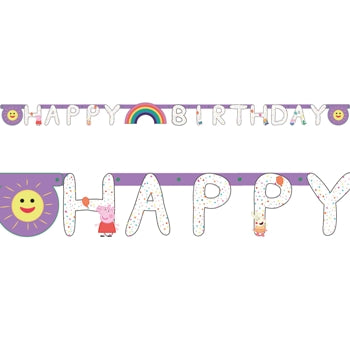 Peppa Pig - Happy Birthday Banner