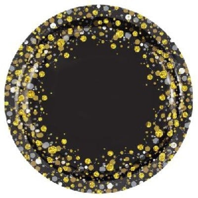 Plates - Sparkling Fizz Black (8)