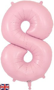 Foil Balloon Super Shape 8 Matte Pink 34inch