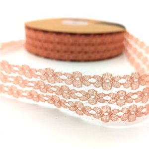 Ribbon - Lace Flower Pink 2.5cm p/m (30m)