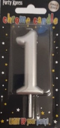 Candle - No 1 Chrome Silver