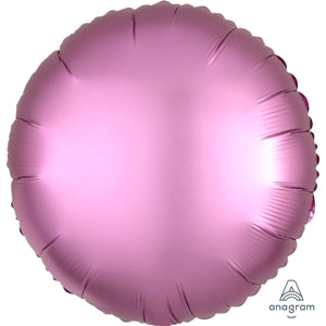 Foil Balloon Satin Luxe Flamingo Circle