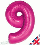 Foil Balloon Super Shape 9 Pink 34 inch