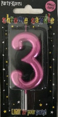 Candle - No 3 Chrome Pink