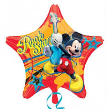 Foil Balloon Mickey Rock Star