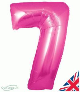 Foil Balloon Super Shape 7 Pink 30 inch