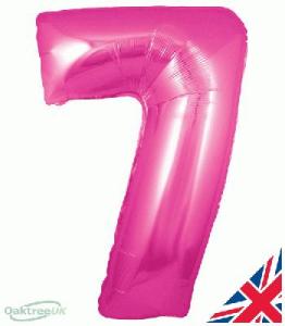 Foil Balloon Super Shape 7 Pink 34 inch