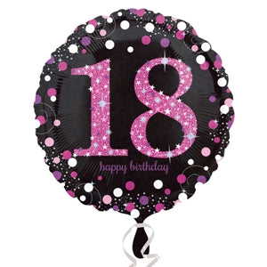 Holo Foil Balloon Pink Celebration 18