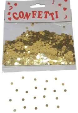 Balloon Confetti - Hex Metallic Gold
