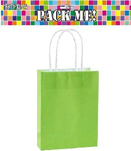 Party Bags Lime Green 8s