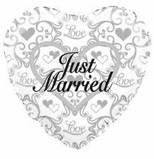 Foil Balloon Just Married 18inch
