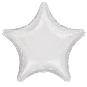 Foil Balloon Opaque White Star