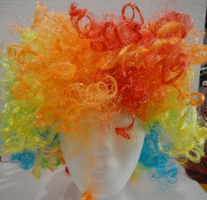Clown Wig Multicolor