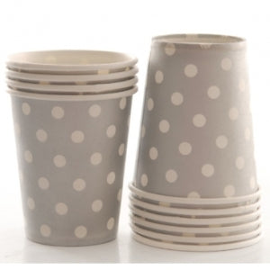 Cups - Dots Silver (10)