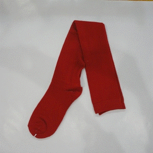 Socks Plain Red 48cm