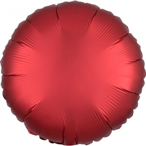 Foil Balloon Satin Luxe Sangria Circle