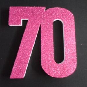 Poly 70 10cm Glitter Pink