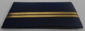 Air Hostess Cap Navy &amp; 2x Gold Stripes
