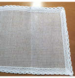 Table Runner - Cream with Gold Thread 30cmx2.5m