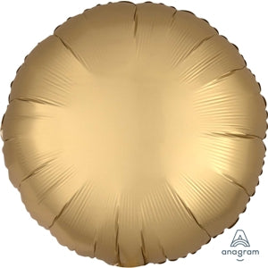 Foil Balloon Satin Luxe Gold Sateen Circle