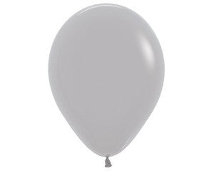 Balloon - Latex Solid Grey 12 inch