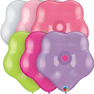 Balloon - Latex Geo Blossoms Flower assorted 16 inch