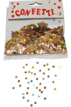 Balloon Confetti - Hex Hologram Rose Gold