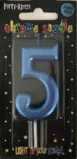 Candle - No 5 Chrome Blue