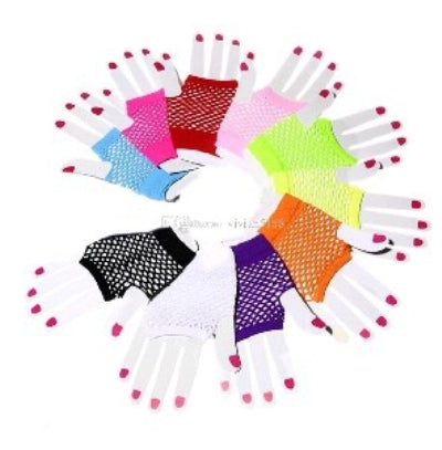 Gloves Fishnet short assorted colours